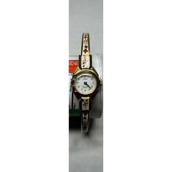 Vintage Jai Swiss Made Ladies Watch Hand Painted Floral Band - Picture 1 of 4